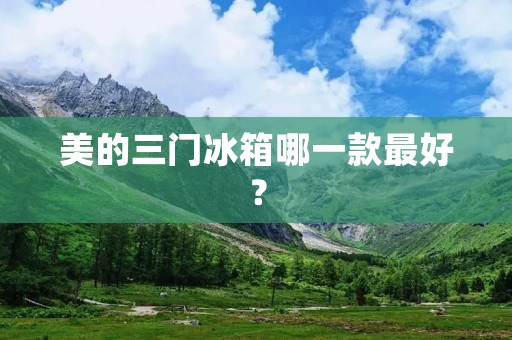 美的三门冰箱哪一款最好? 美的三门冰箱哪一款最好?
