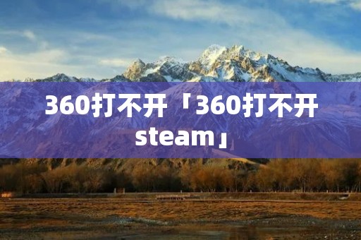 360打不开「360打不开steam」
