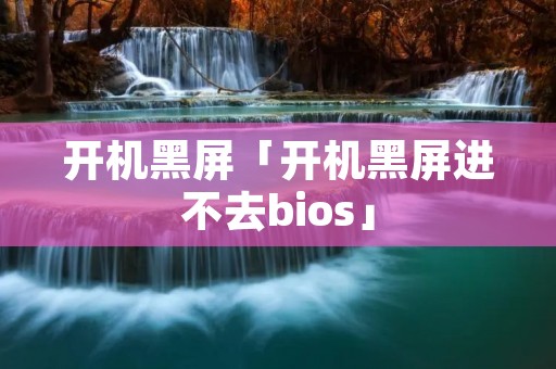 开机黑屏「开机黑屏进不去bios」