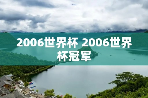 2006世界杯 2006世界杯冠军