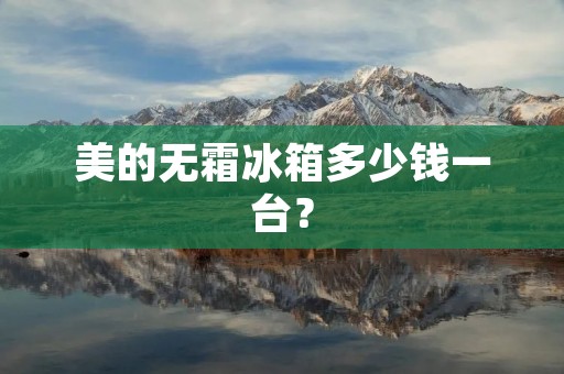 美的无霜冰箱多少钱一台? 美的无霜冰箱多少钱一台?