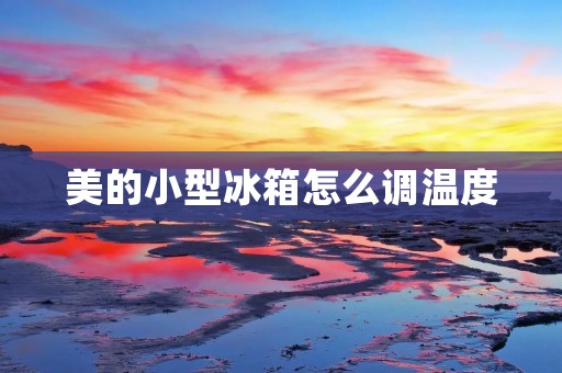 美的小型冰箱怎么调温度