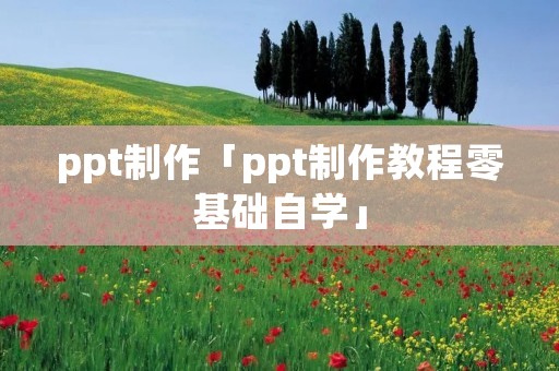 ppt制作「ppt制作教程零基础自学」