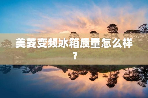 美菱变频冰箱质量怎么样？