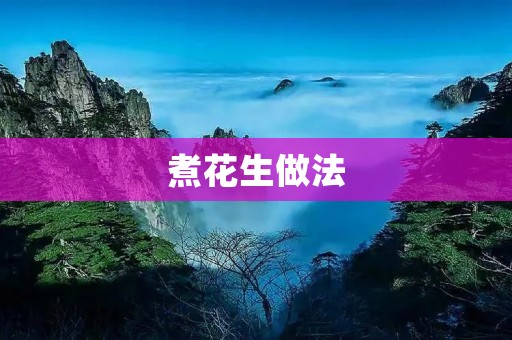 煮花生做法:让你轻松享受美味的花生 煮花生做法:让你轻松享受美味的花生
