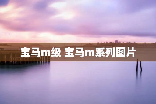 宝马m级 宝马m系列图片 宝马m级 宝马m系列图片