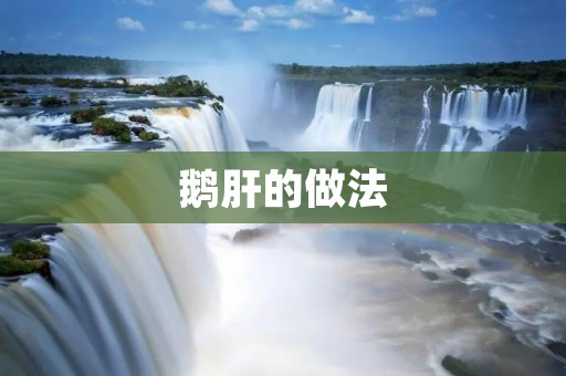 鹅肝的做法：享受美食的独特滋味
