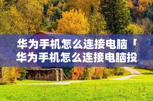 华为手机怎么连接电脑「华为手机怎么连接电脑投屏」 华为手机怎么连接电脑「华为手机怎么连接电脑投屏」