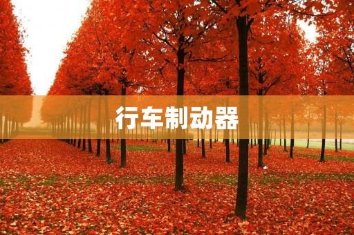 行车制动器：保障行车安全的重要装置