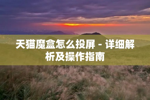 天猫魔盒怎么投屏 - 详细解析及操作指南