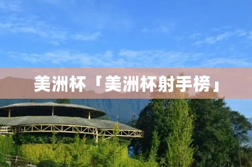 美洲杯「美洲杯射手榜」