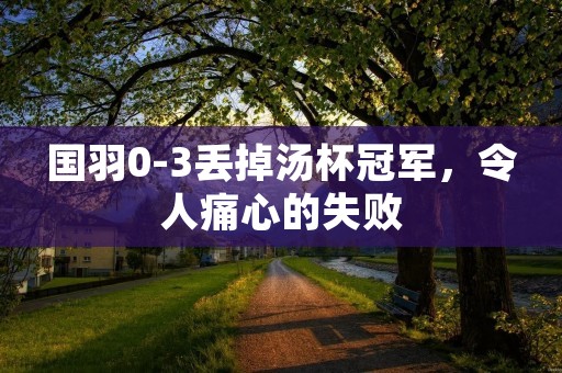 国羽0-3丢掉汤杯冠军,令人痛心的失败 国羽0-3丢掉汤杯冠军,令人痛心的失败