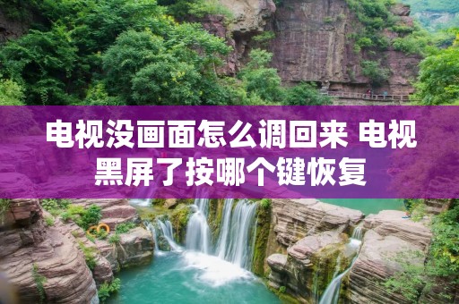 电视没画面怎么调回来 电视黑屏了按哪个键恢复