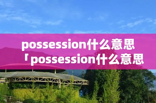 possession什么意思「possession什么意思中文翻译」