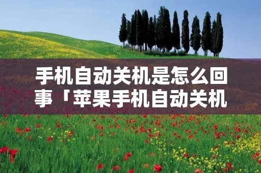 手机自动关机是怎么回事「苹果手机自动关机是怎么回事」 手机自动关机是怎么回事「苹果手机自动关机是怎么回事」