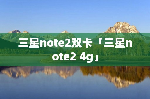 三星note2双卡「三星note2 4g」