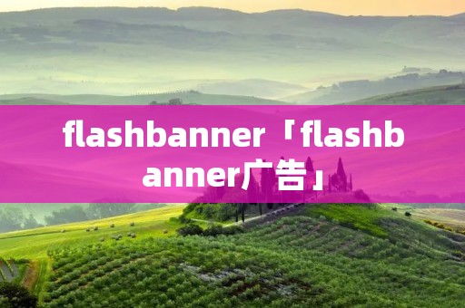 flashbanner「flashbanner广告」