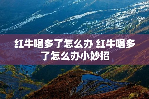 红牛喝多了怎么办 红牛喝多了怎么办小妙招