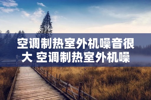 空调制热室外机噪音很大 空调制热室外机噪音很大怎么办