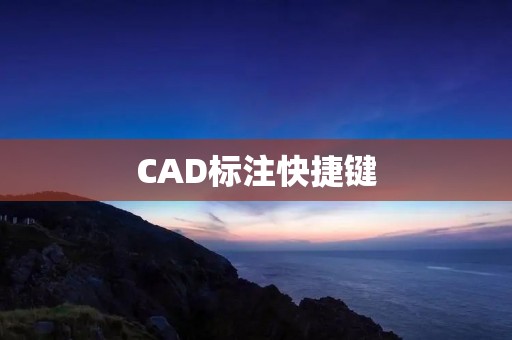 CAD标注快捷键：提高工作效率的必备技巧