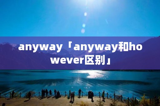 anyway「anyway和however区别」