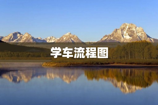 学车流程图:一步步教你如何快速上手学车 学车流程图:一步步教你如何快速上手学车