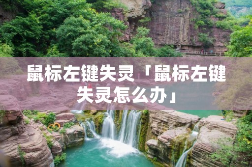 鼠标左键失灵「鼠标左键失灵怎么办」