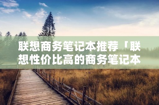 联想商务笔记本推荐「联想性价比高的商务笔记本」