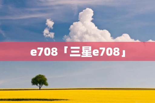 e708「三星e708」