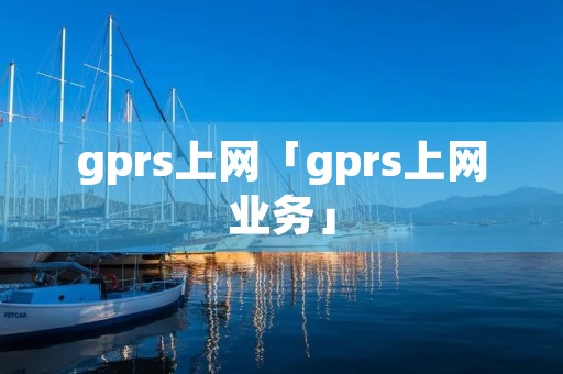 gprs上网「gprs上网业务」