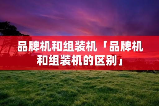 品牌机和组装机「品牌机和组装机的区别」