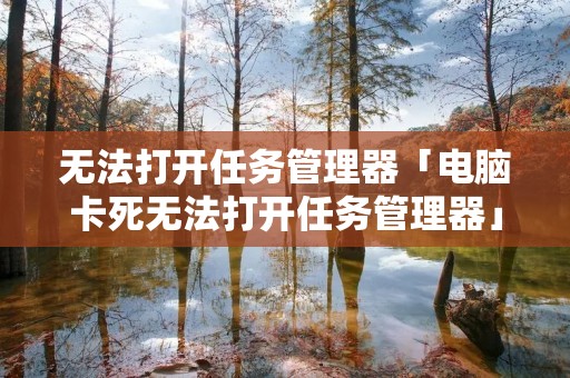 无法打开任务管理器「电脑卡死无法打开任务管理器」 无法打开任务管理器「电脑卡死无法打开任务管理器」