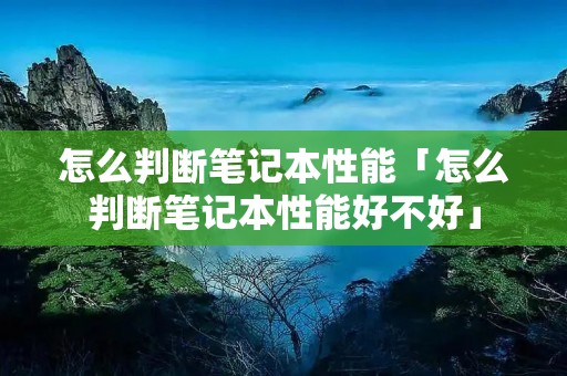 怎么判断笔记本性能「怎么判断笔记本性能好不好」 怎么判断笔记本性能「怎么判断笔记本性能好不好」
