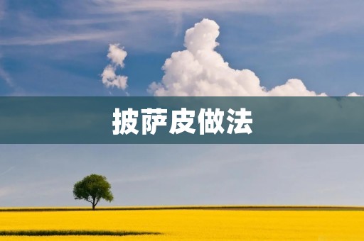 披萨皮做法：手工制作美味披萨皮的秘诀