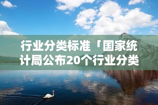 行业分类标准「国家统计局公布20个行业分类标准」