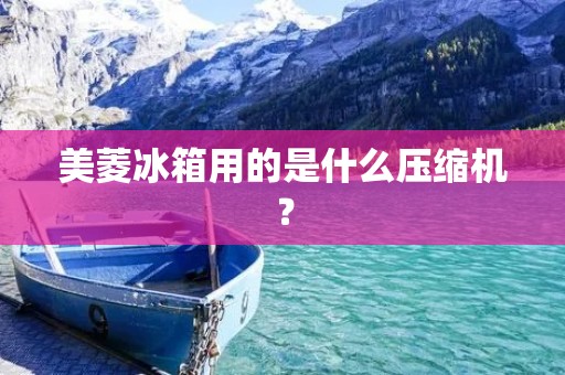 美菱冰箱用的是什么压缩机？