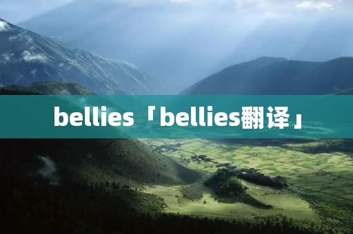 bellies「bellies翻译」