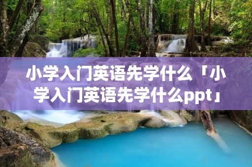小学入门英语先学什么「小学入门英语先学什么ppt」