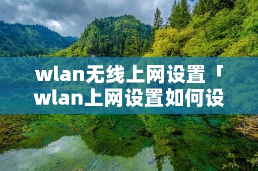 wlan无线上网设置「wlan上网设置如何设置」