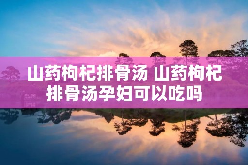 山药枸杞排骨汤 山药枸杞排骨汤孕妇可以吃吗 山药枸杞排骨汤 山药枸杞排骨汤孕妇可以吃吗