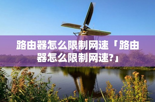 路由器怎么限制网速「路由器怎么限制网速?」
