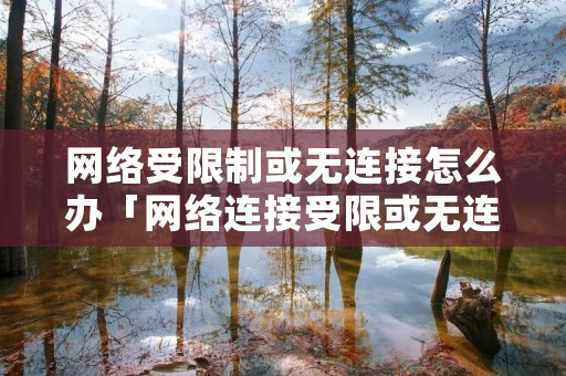 网络受限制或无连接怎么办「网络连接受限或无连接怎么办」
