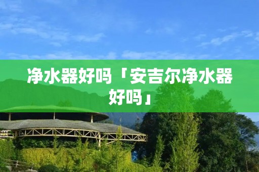 净水器好吗「安吉尔净水器好吗」