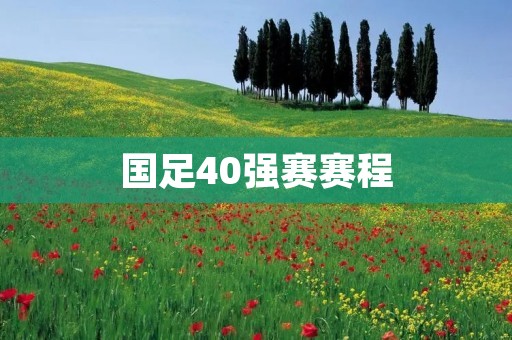 国足40强赛赛程：挑战与机遇并存