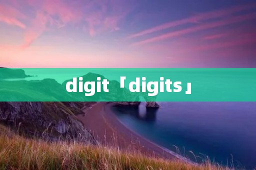 digit「digits」