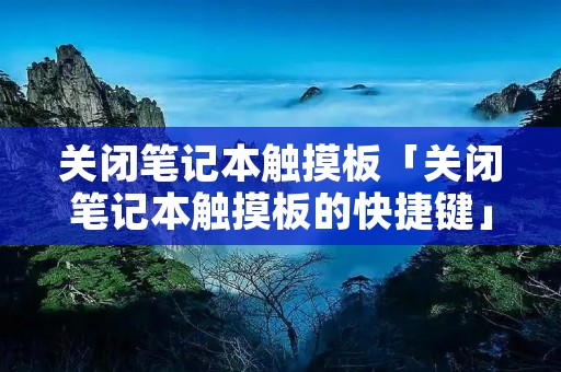 关闭笔记本触摸板「关闭笔记本触摸板的快捷键」 关闭笔记本触摸板「关闭笔记本触摸板的快捷键」