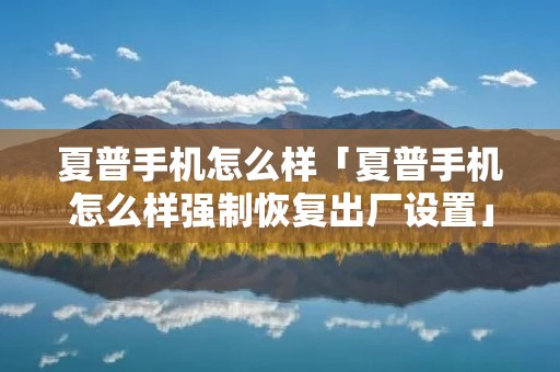 夏普手机怎么样「夏普手机怎么样强制恢复出厂设置」 夏普手机怎么样「夏普手机怎么样强制恢复出厂设置」