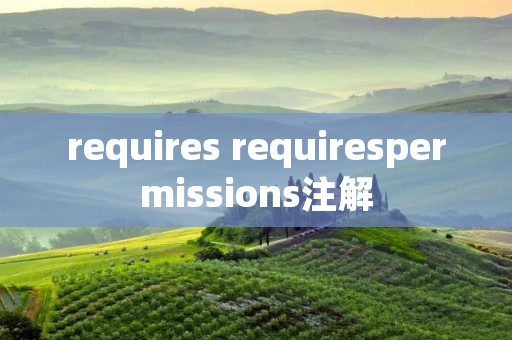 requires requirespermissions注解