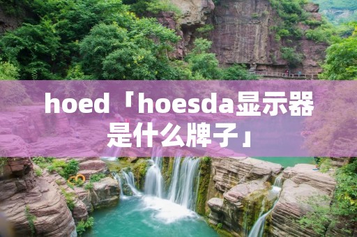 hoed「hoesda显示器是什么牌子」