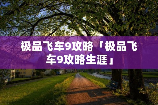 极品飞车9攻略「极品飞车9攻略生涯」 极品飞车9攻略「极品飞车9攻略生涯」